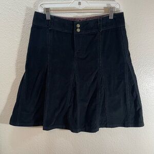 Athleta Corduroy Cotton Black Skirt Size 4